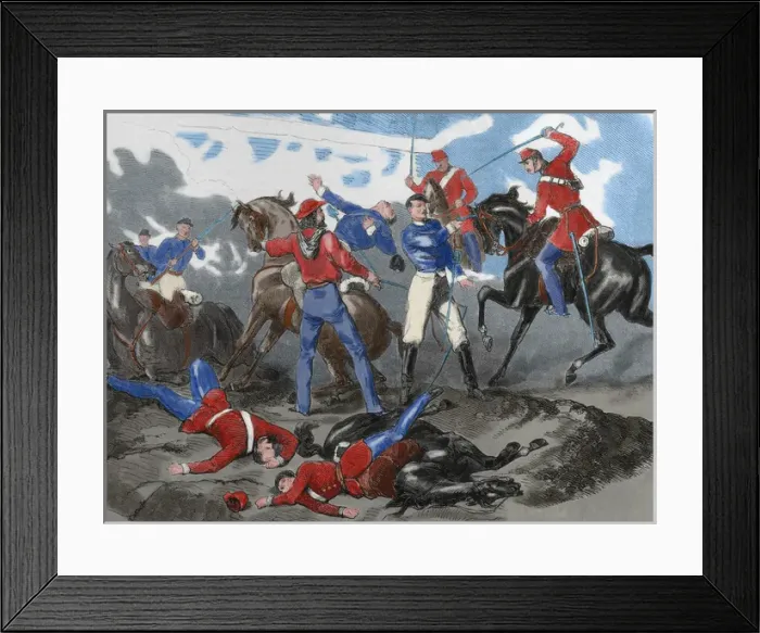 Framed Print : Risorgimento. Sicily Conquest. Batlle of Milazo. 17-24 July Framed Print : Risorgimento. Sicily Conquest. Batlle of Milazo. 17-24 July