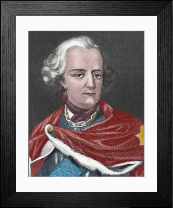 Framed Print : Frederick II the Great (1712-1786). King of Prusian and Ele Framed Print : Frederick II the Great (1712-1786). King of Prusian and Ele