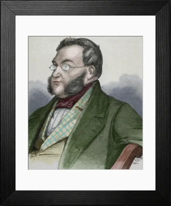 Framed Print : Georg von Vincke (1811-1875). Prussian politician, officer Framed Print : Georg von Vincke (1811-1875). Prussian politician, officer