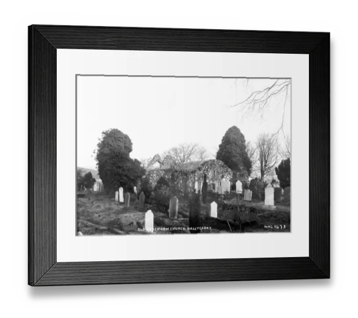 Framed Print : Old Cruciform Church, Ballycarry Framed Print : Old Cruciform Church, Ballycarry