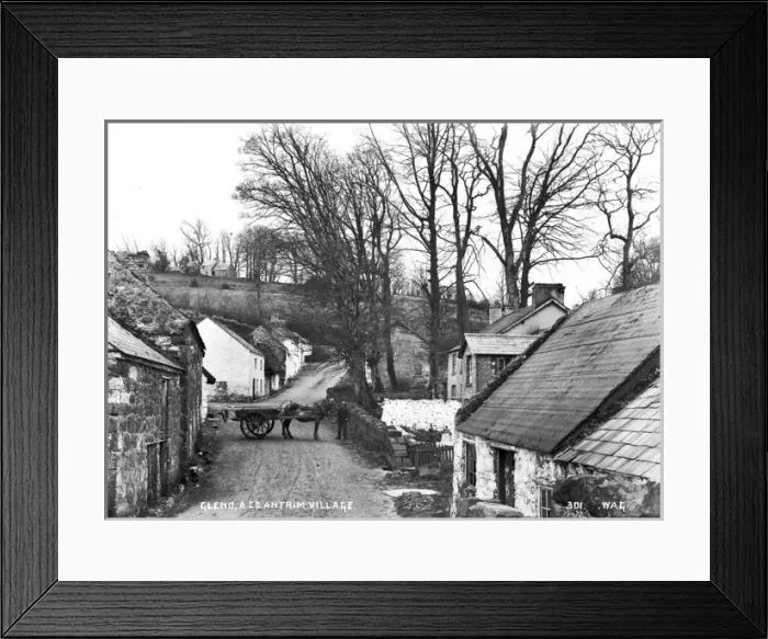 Framed Print : Gleno, a Co Antrim Village Framed Print : Gleno, a Co Antrim Village
