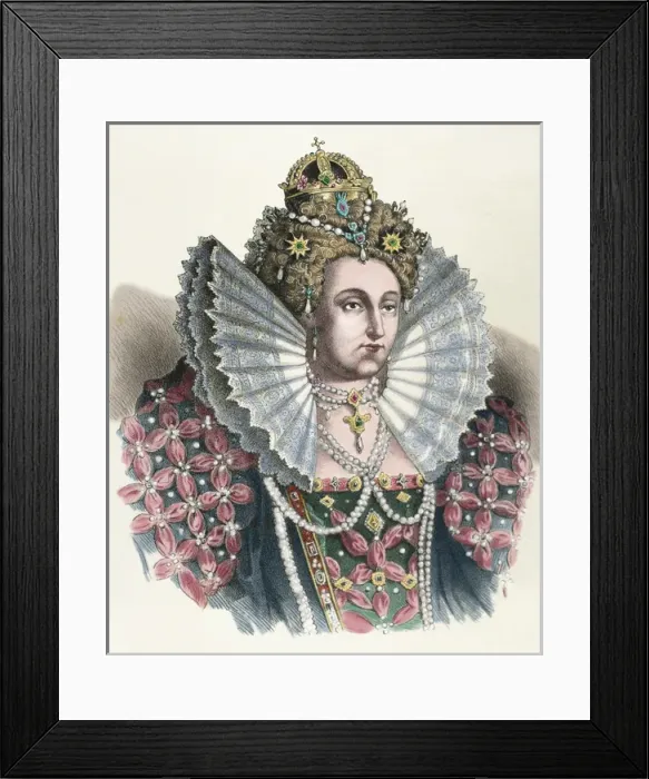 Framed Print : Elizabeth I of England (1533-1603). Queen of England and Ire Framed Print : Elizabeth I of England (1533-1603). Queen of England and Ire