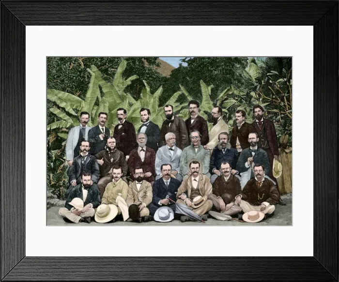 Framed Print : Panama. Members of the study committee, chaired by Ferdinand Framed Print : Panama. Members of the study committee, chaired by Ferdinand