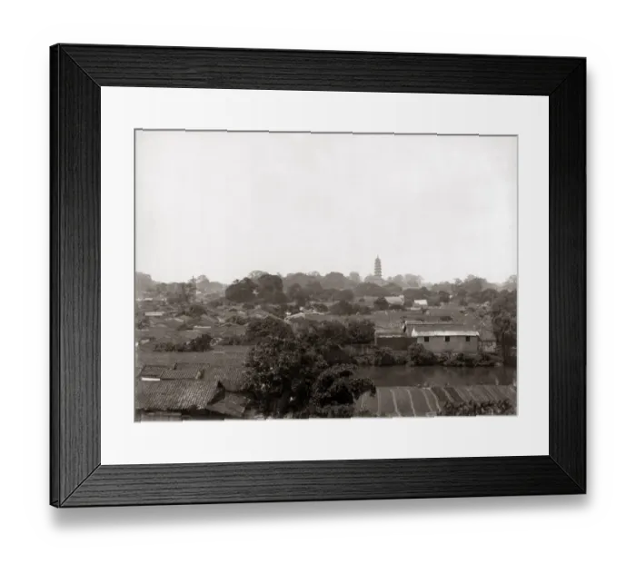 Framed Print : Padoga near Canton China, circa 1880s Framed Print : Padoga near Canton China, circa 1880s