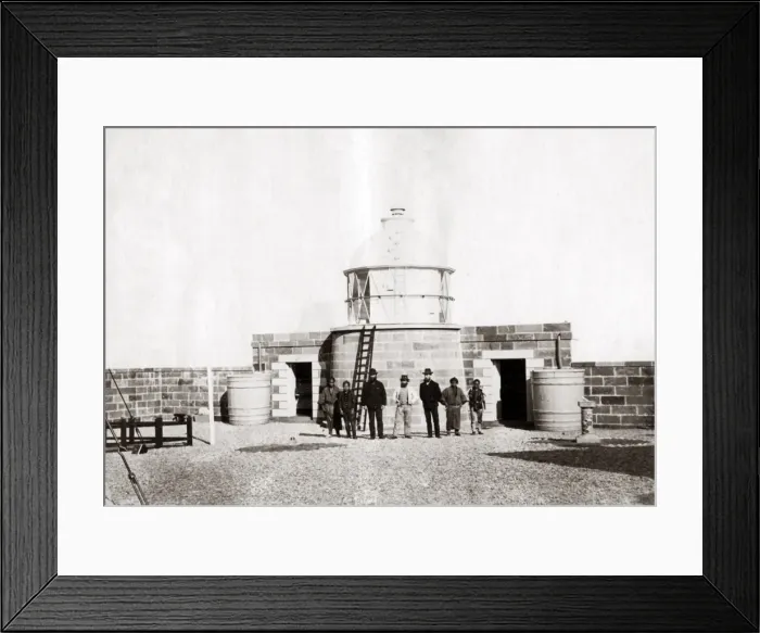 Framed Print : Oosima Lighthouse, Kii Peninsula, Honshu, Japan, 1870s Framed Print : Oosima Lighthouse, Kii Peninsula, Honshu, Japan, 1870s