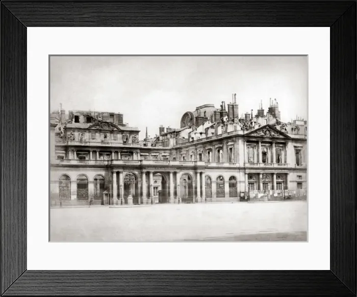 Framed Print : Paris ruins, Commune 1871 Framed Print : Paris ruins, Commune 1871