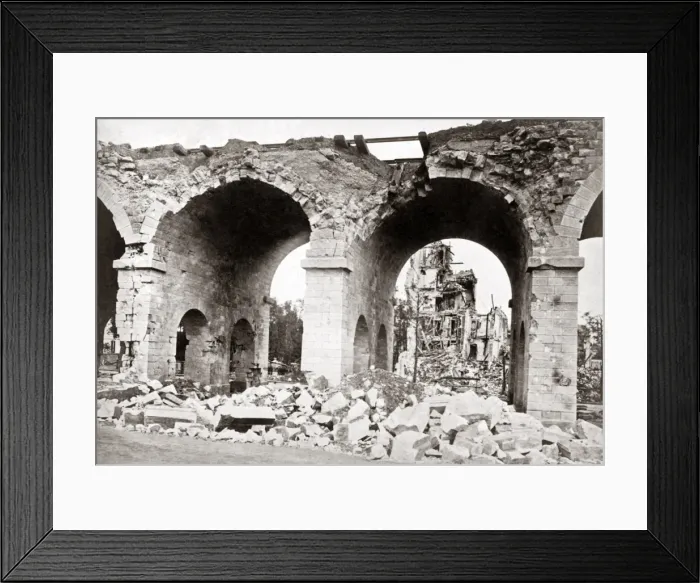 Framed Print : Ruins, France, 1871 St Cloud? Framed Print : Ruins, France, 1871 St Cloud?