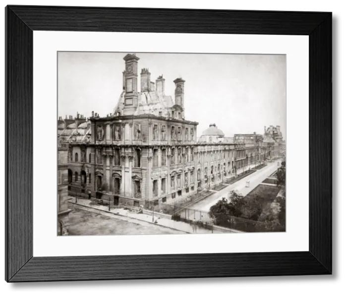Framed Print : Paris ruins, Commune 1871 Framed Print : Paris ruins, Commune 1871