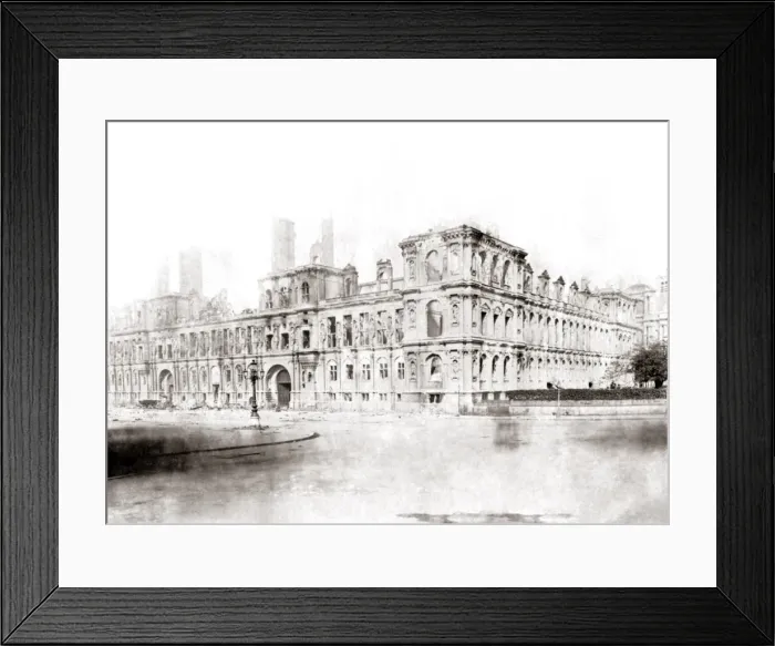 Framed Print : Paris ruins, Commune 1871 Framed Print : Paris ruins, Commune 1871
