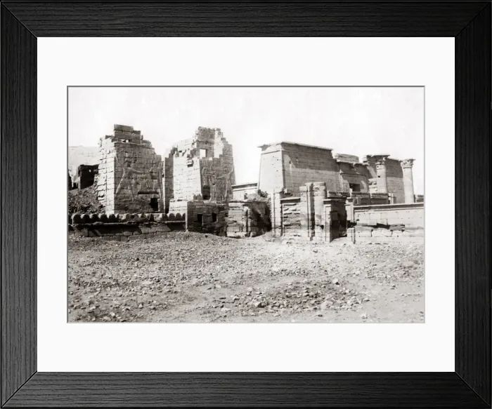 Framed Print : Temples at Karnak, Egypt, circa 1880s Framed Print : Temples at Karnak, Egypt, circa 1880s