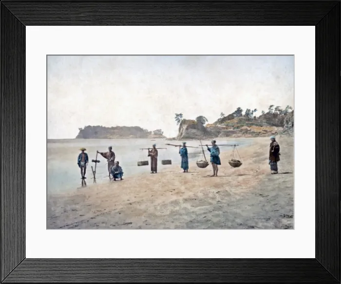 Framed Print : Fisher men Japan circa 1880s Framed Print : Fisher men Japan circa 1880s