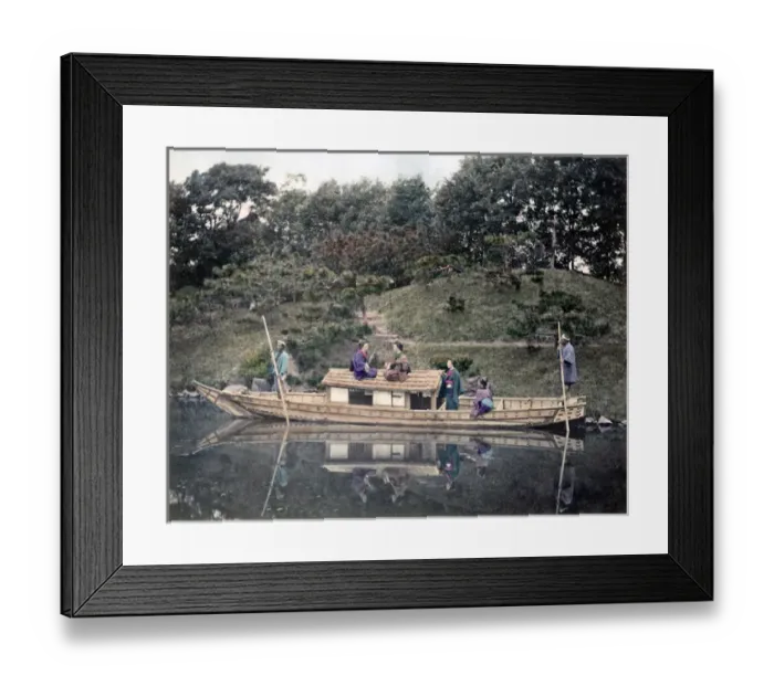 Framed Print : Pleasure boat, Japan, circa 1880s Framed Print : Pleasure boat, Japan, circa 1880s