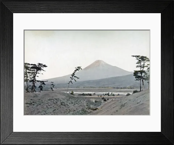 Framed Print : View of Mount Fuji, Japan, circa 1870s Framed Print : View of Mount Fuji, Japan, circa 1870s
