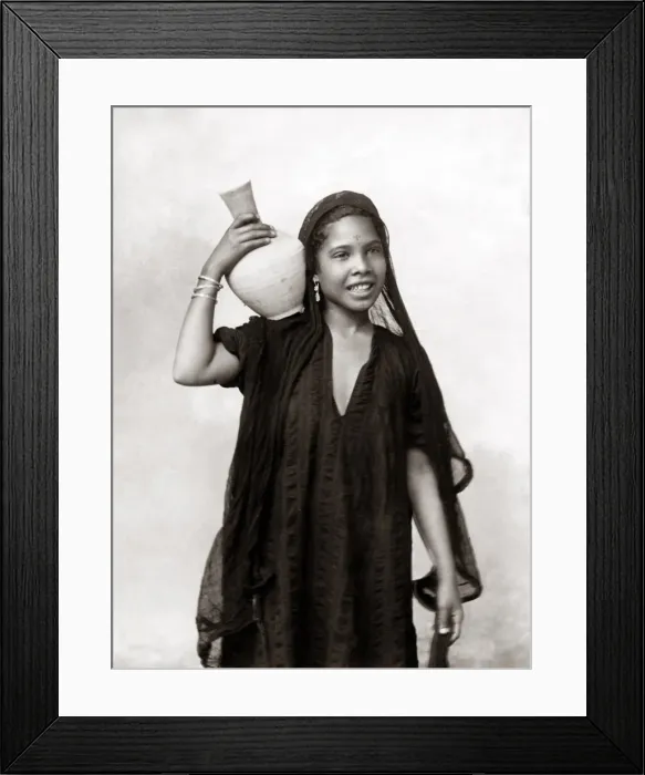 Framed Print : Fellahine girl, Egypt, circa 1880s Framed Print : Fellahine girl, Egypt, circa 1880s
