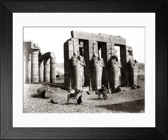 Framed Print : Ramesseum, Thebes, Egypt, circa 1880s Framed Print : Ramesseum, Thebes, Egypt, circa 1880s