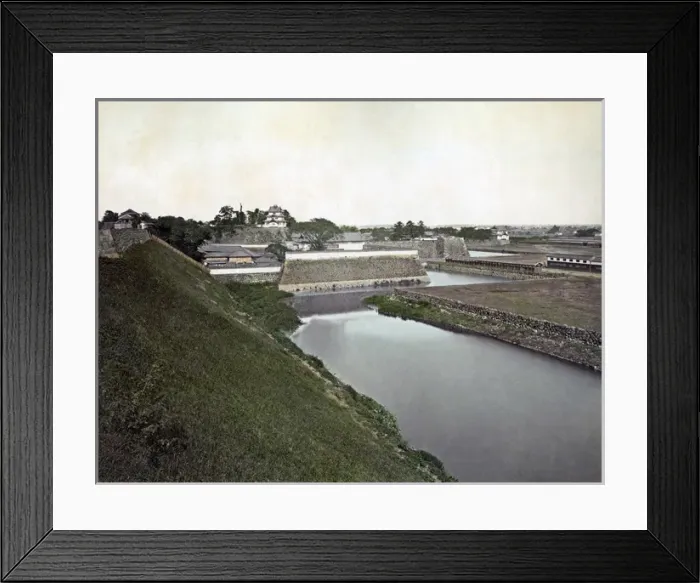 Framed Print : Imperial Palace moat, Tokyo, Japan, circa 1890 Framed Print : Imperial Palace moat, Tokyo, Japan, circa 1890