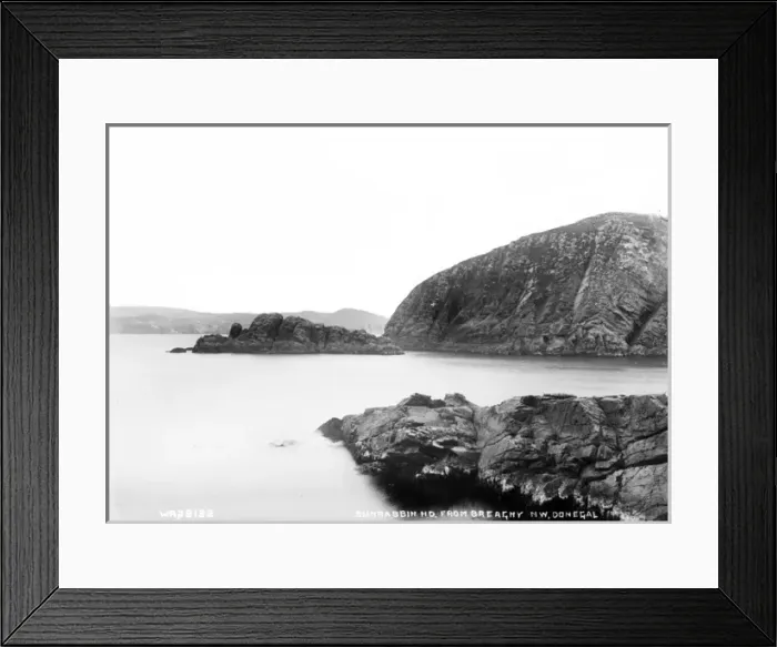 Framed Print : Bunrabbin Hd. from Breaghy, North West Donegal Framed Print : Bunrabbin Hd. from Breaghy, North West Donegal