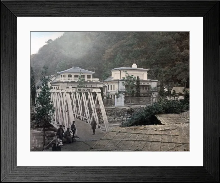 Framed Print : Bridge, Fukuzumi, Yumoto, Japan Framed Print : Bridge, Fukuzumi, Yumoto, Japan