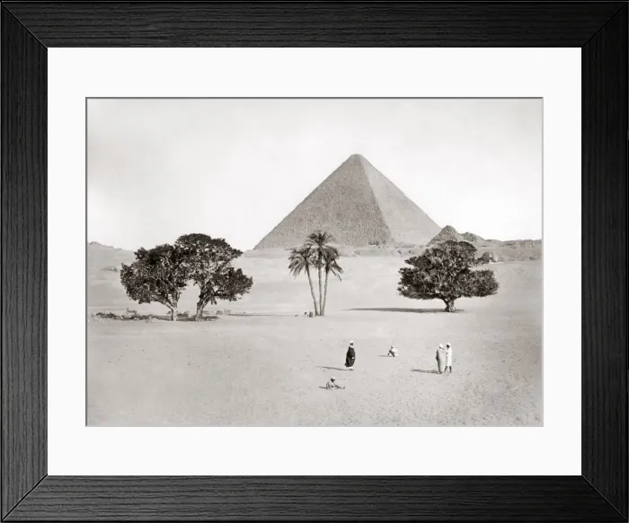 Framed Print : The Great Pyramid at Gizeh, Egypt, circa 1880s Framed Print : The Great Pyramid at Gizeh, Egypt, circa 1880s