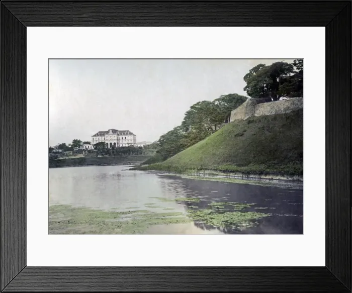 Framed Print : Imperial Palace and moat, Tokyo, Japan, circa 1890 Framed Print : Imperial Palace and moat, Tokyo, Japan, circa 1890