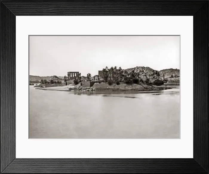 Framed Print : The island of Philae, on the Nile, Egypt, circa 1880s Framed Print : The island of Philae, on the Nile, Egypt, circa 1880s