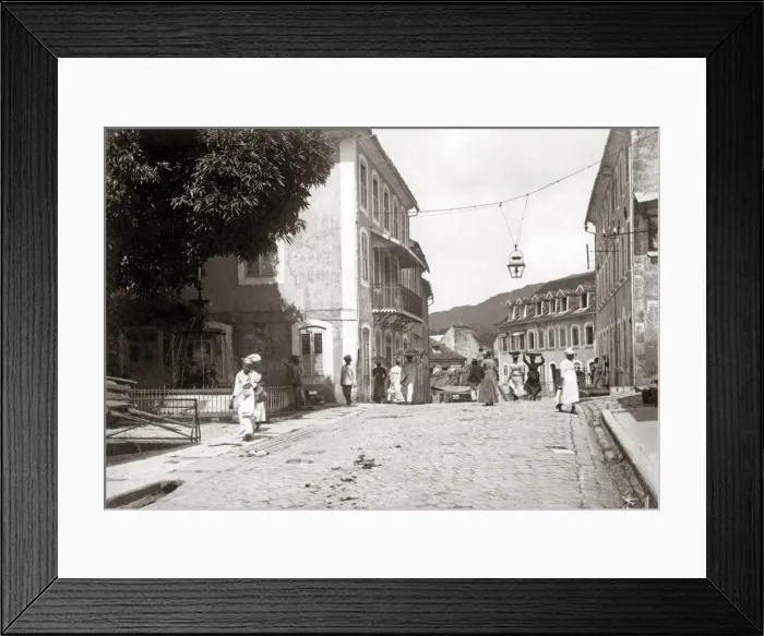 Framed Print : St Pierre, Martinique, West Indies, circa 1900 - Rue Victor Framed Print : St Pierre, Martinique, West Indies, circa 1900 - Rue Victor