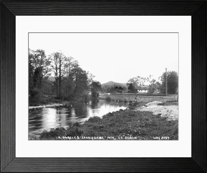 Framed Print : R. Dargle and Carrigorna Mountain. Co. Dublin