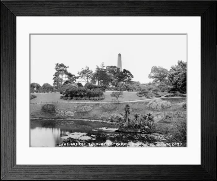 Framed Print : Lake and Obelisk, Phoenix Park, Dublin Framed Print : Lake and Obelisk, Phoenix Park, Dublin