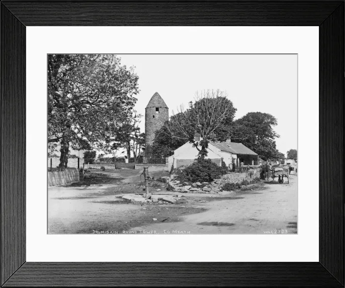 Framed Print : Drumiskin Round Tower, Co. Meath Framed Print : Drumiskin Round Tower, Co. Meath
