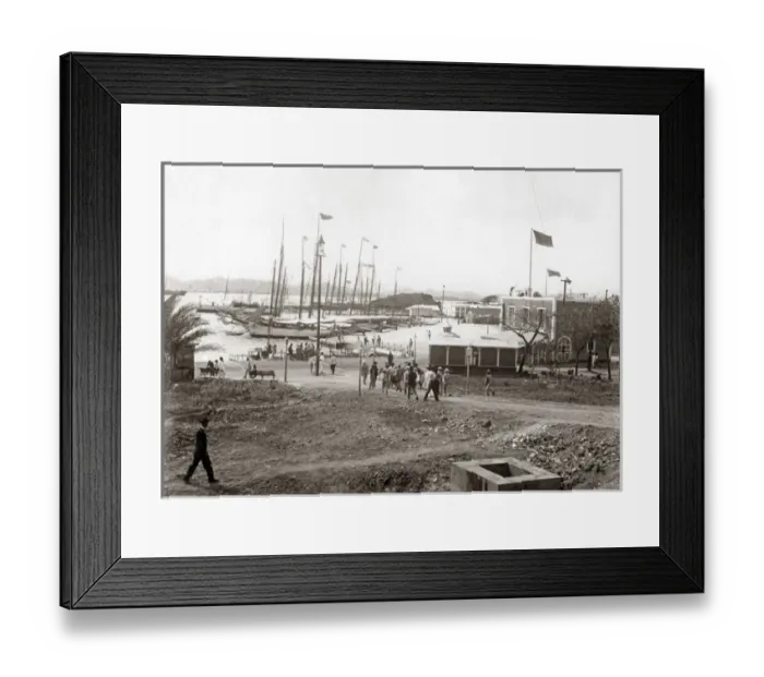 Framed Print : The harbour, San Juan, Puerto Rico, circa 1900 Framed Print : The harbour, San Juan, Puerto Rico, circa 1900