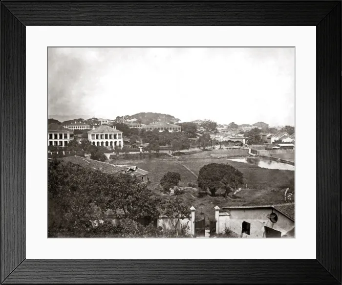 Framed Print : View in Macau, circa 1880s Framed Print : View in Macau, circa 1880s