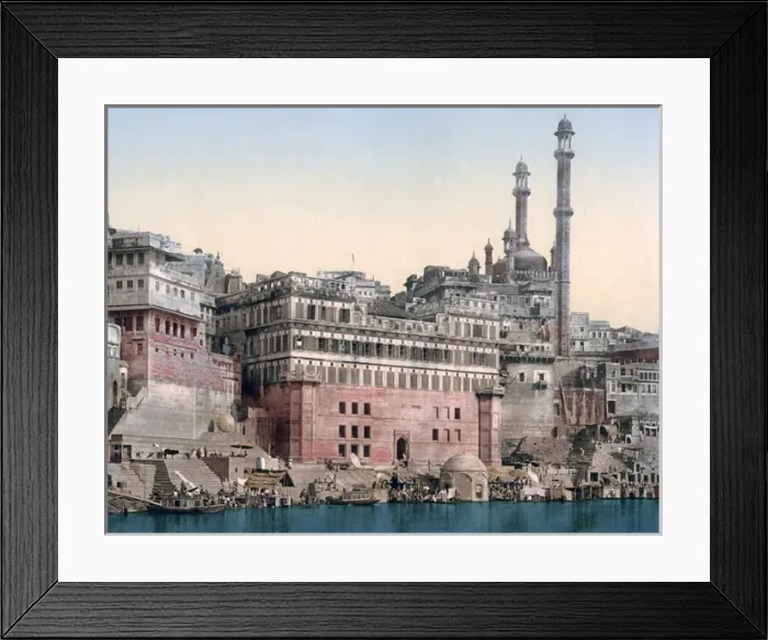 Framed Print : Benaares (Varanasi, Uttar Pradesh, India, circa 1890s Framed Print : Benaares (Varanasi, Uttar Pradesh, India, circa 1890s