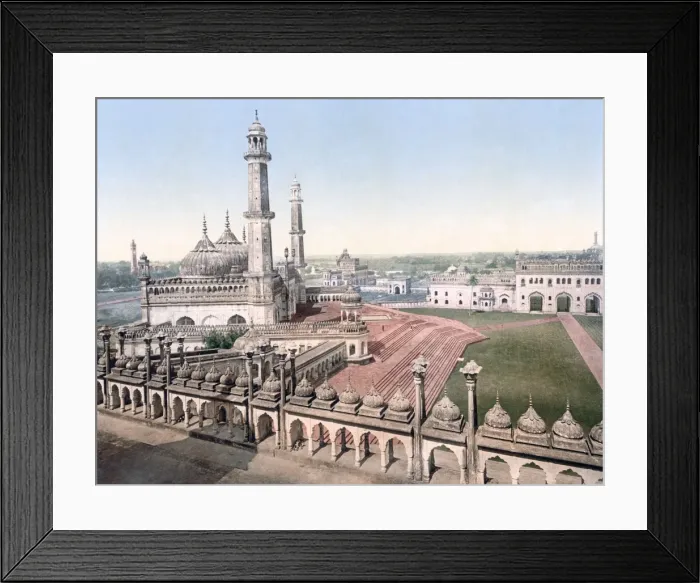 Framed Print : View of mosque at Lucknow, India, circa 1890s Framed Print : View of mosque at Lucknow, India, circa 1890s