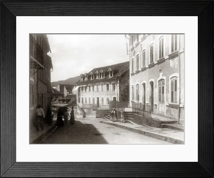 Framed Print : Street, St Pierre, Martinique, West Indies Framed Print : Street, St Pierre, Martinique, West Indies