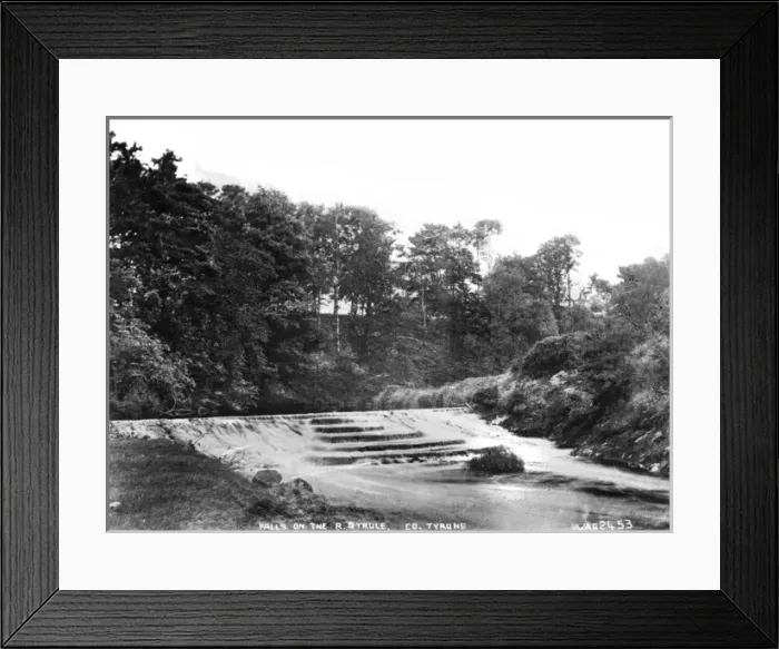 Framed Print : Falls on the R. Strule, Co. Tyrone Framed Print : Falls on the R. Strule, Co. Tyrone