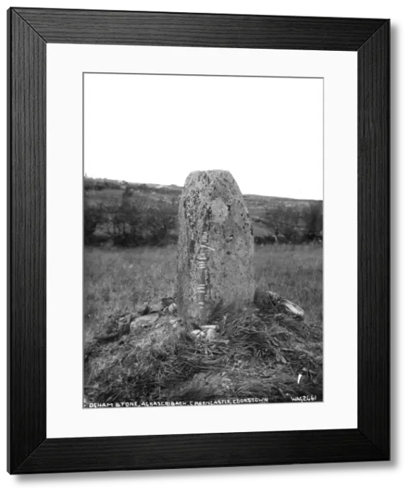 Framed Print : Ogham Stone, Aghascrioagh, Greencastle, Cookstown Framed Print : Ogham Stone, Aghascrioagh, Greencastle, Cookstown
