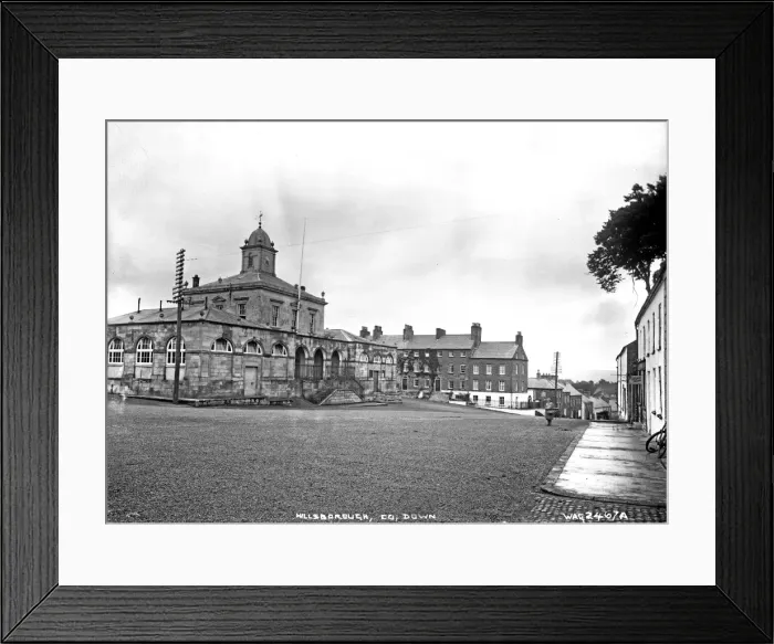 Framed Print : Hillsborough Square and Market House, Co. Down Framed Print : Hillsborough Square and Market House, Co. Down