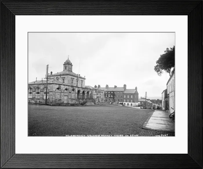 Framed Print : Hillsborough Square and Market House, Co. Down Framed Print : Hillsborough Square and Market House, Co. Down