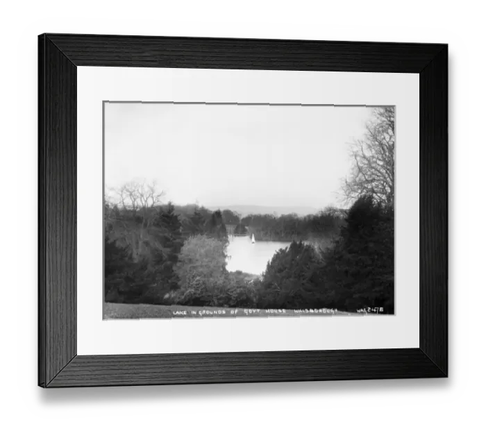Framed Print : Lake in the Grounds of Govt. House Hillsborough Framed Print : Lake in the Grounds of Govt. House Hillsborough