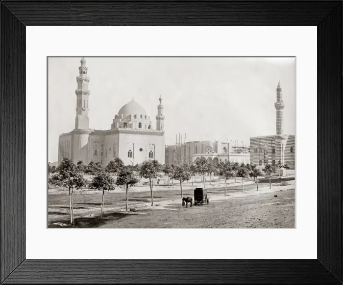 Framed Print : Sultan Hassan Mosque, Cairo, circa 1880s - Photographers va Framed Print : Sultan Hassan Mosque, Cairo, circa 1880s - Photographers va