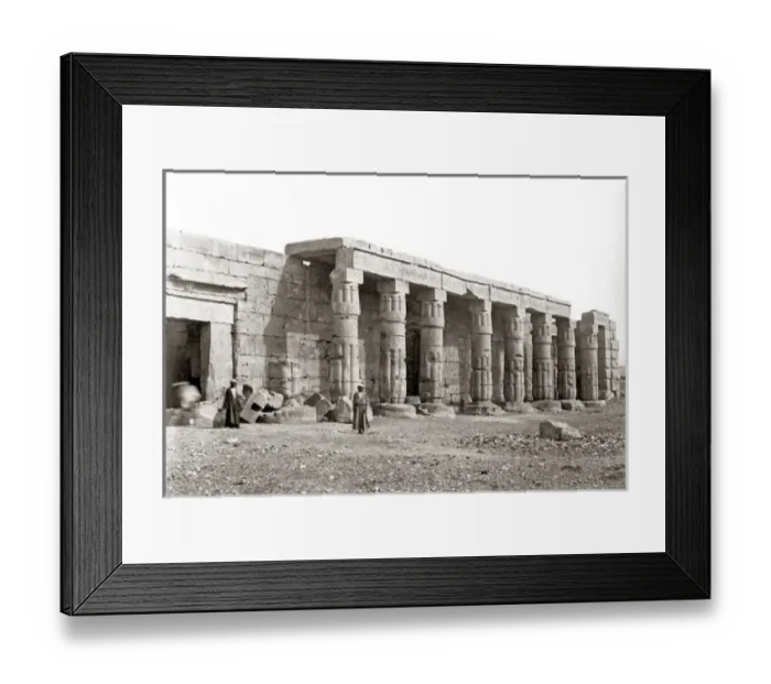 Framed Print : Temple at Thebes, Egypt, circa 1880s Framed Print : Temple at Thebes, Egypt, circa 1880s