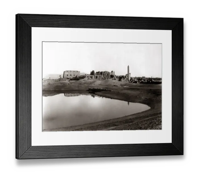 Framed Print : Great Temple, Karnak, Egypt, circa 1880s