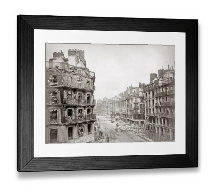 Framed Print : Ruins, Franco-Prussian War, 1871 Framed Print : Ruins, Franco-Prussian War, 1871