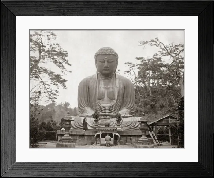 Framed Print : Japan - Great statue of Buddha Daibutsu at Kamakura Framed Print : Japan - Great statue of Buddha Daibutsu at Kamakura