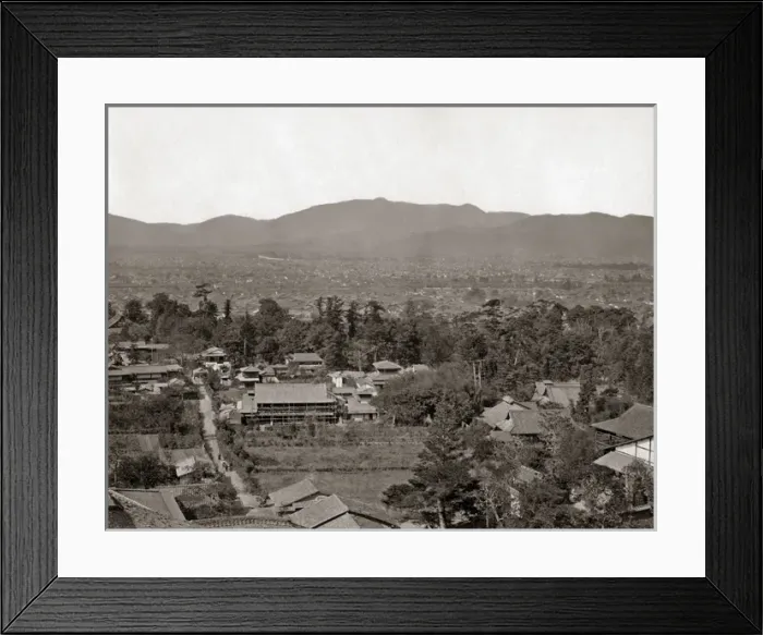 Framed Print : View of Kyoto, Japan, circa 1880s Framed Print : View of Kyoto, Japan, circa 1880s