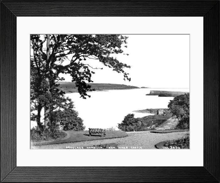 Framed Print : Ardglass Harbour from Kings Castle Framed Print : Ardglass Harbour from Kings Castle