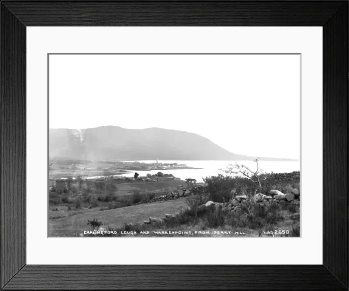 Framed Print : Carlingford Lough and Warrenpoint, from Ferry Hill