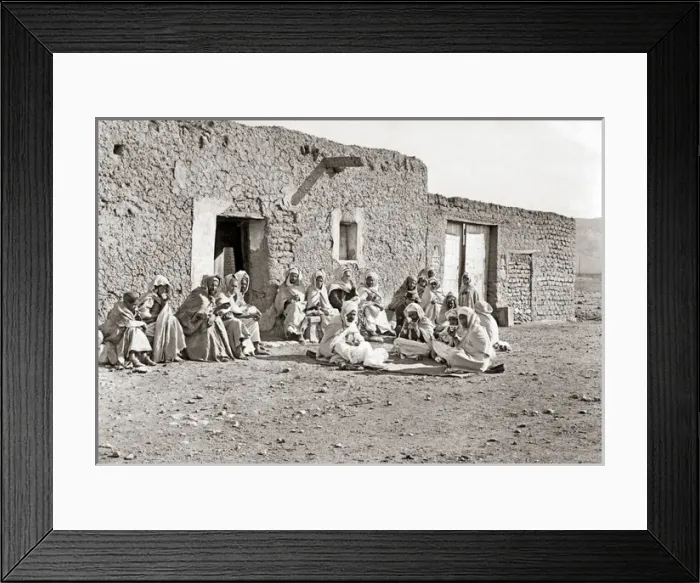 Framed Print : Cafe, Saharan Algeria, circa 1890 Framed Print : Cafe, Saharan Algeria, circa 1890