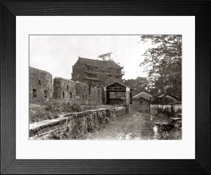 Framed Print : Five-storied pagoda, Canton, China circa 1880s Framed Print : Five-storied pagoda, Canton, China circa 1880s