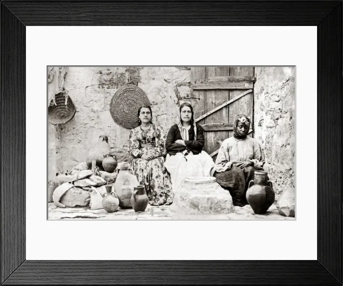Framed Print : Group of women, Jerusalem, circa 1880s Framed Print : Group of women, Jerusalem, circa 1880s